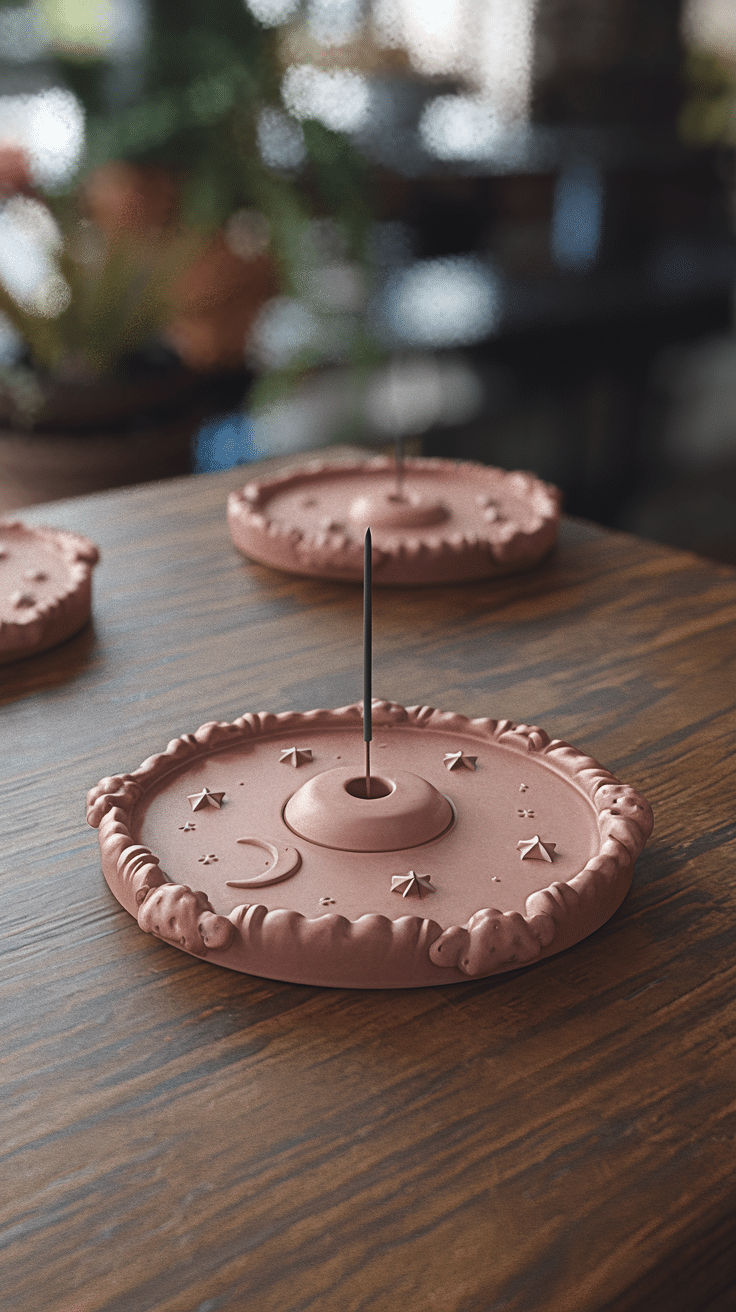 Alta Incense Holder with Claymen