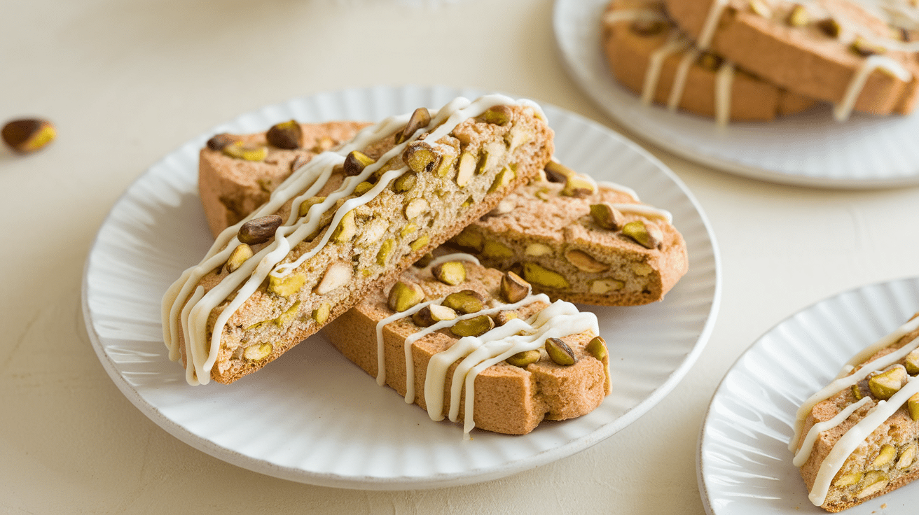 Crunchy & Elegant White Chocolate & Pistachio Biscotti Recipe