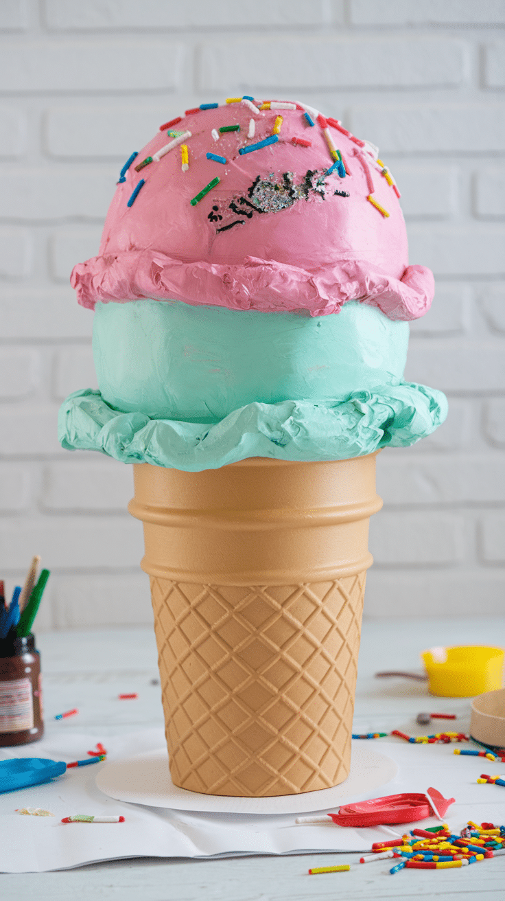 23 Easy & Fun Ice Cream Cone Crafts for Kids - Cozy Cadence