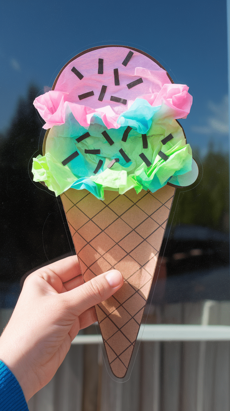 23 Easy & Fun Ice Cream Cone Crafts for Kids - Cozy Cadence