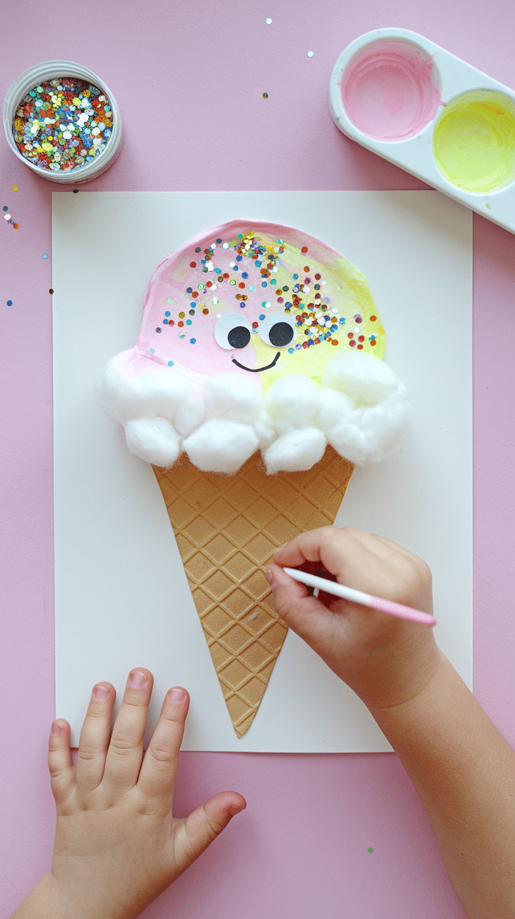 23 Easy & Fun Ice Cream Cone Crafts for Kids - Cozy Cadence