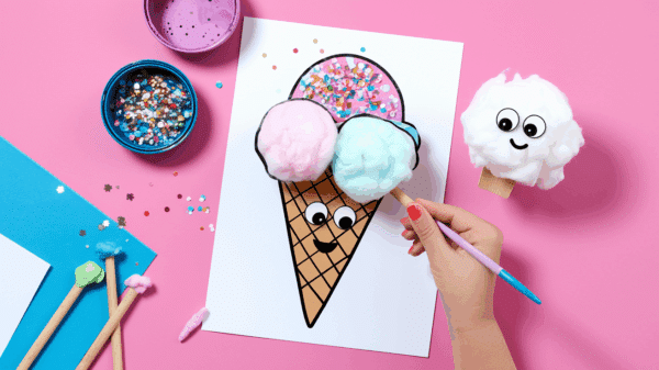23 Easy & Fun Ice Cream Cone Crafts for Kids - Cozy Cadence