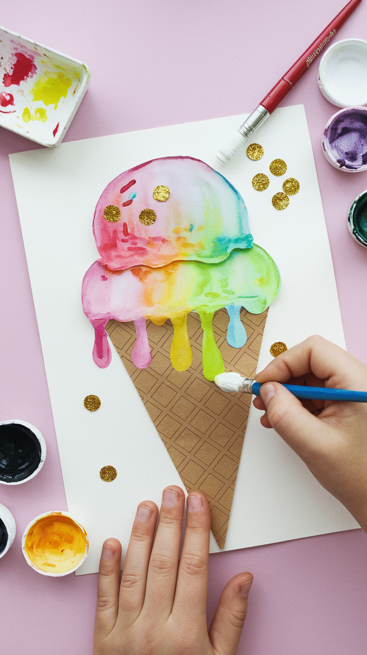 23 Easy & Fun Ice Cream Cone Crafts for Kids - Cozy Cadence