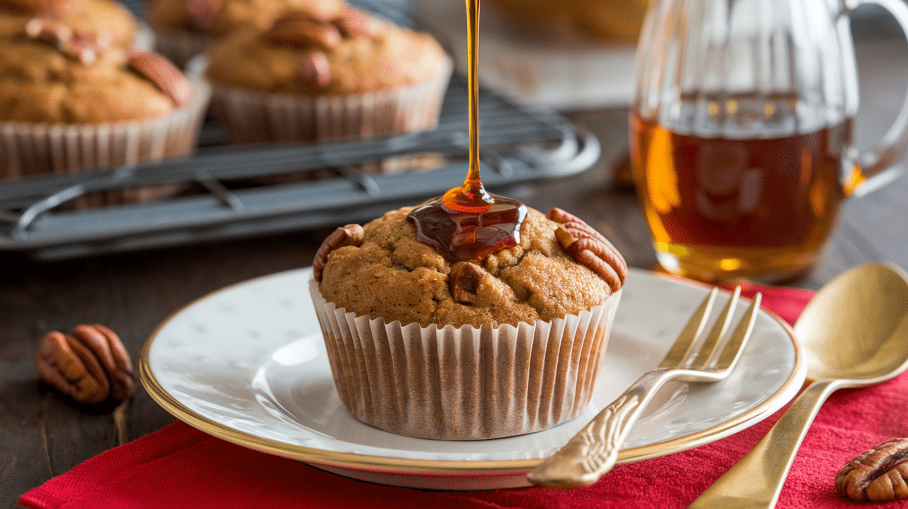 Cozy Maple Pecan Banana Muffins – A Warm, Fall-Inspired Treat