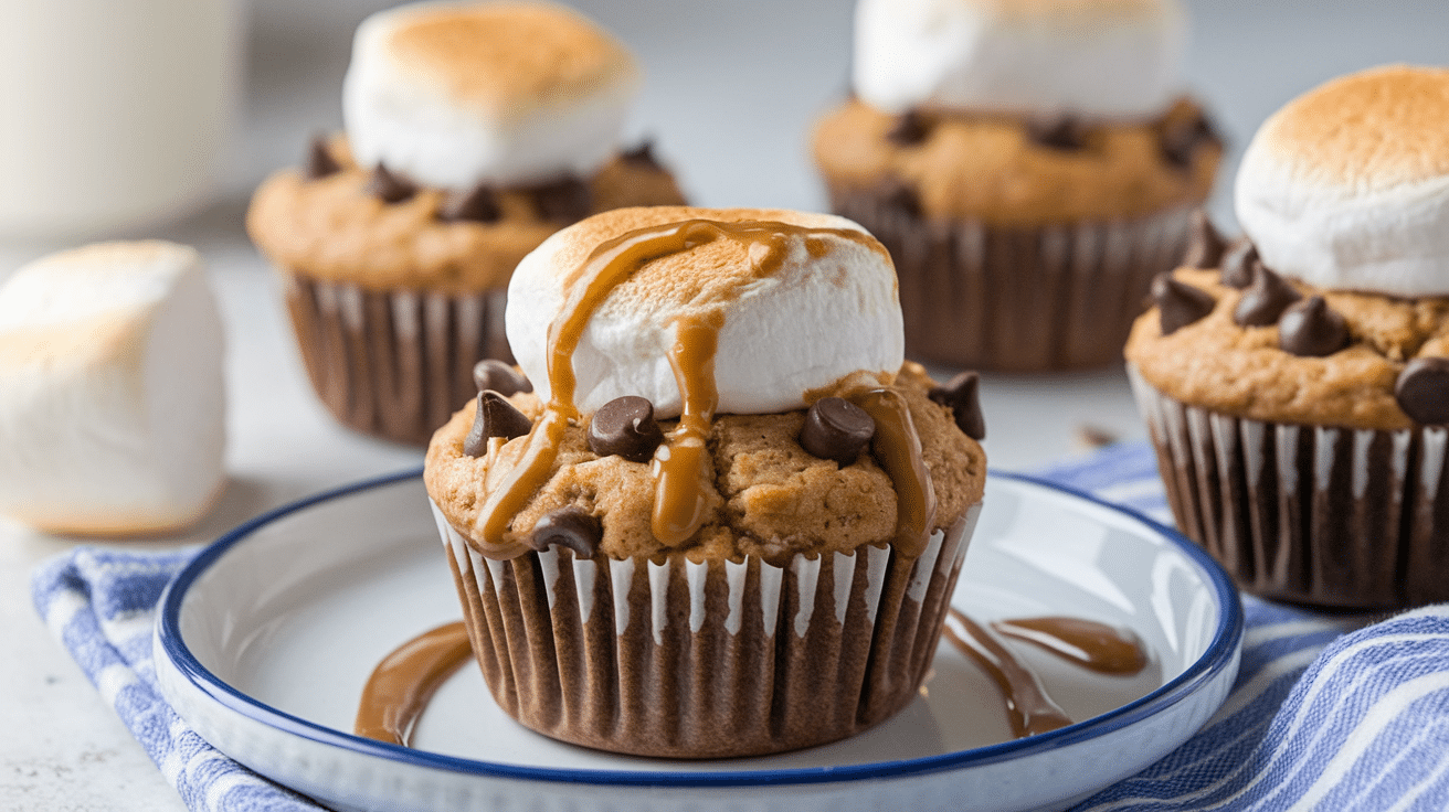 S’mores Banana Muffins – Campfire Vibes, Breakfast Style