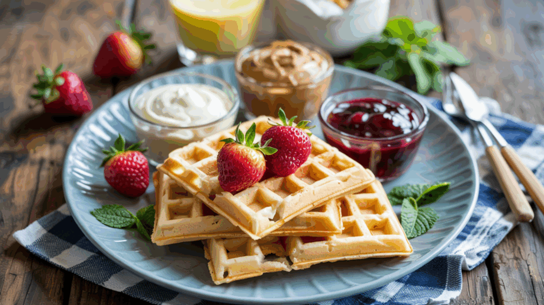 Yogurt & Fruit Waffle Dippers – Dunkable, Customizable, and Kid-Approved