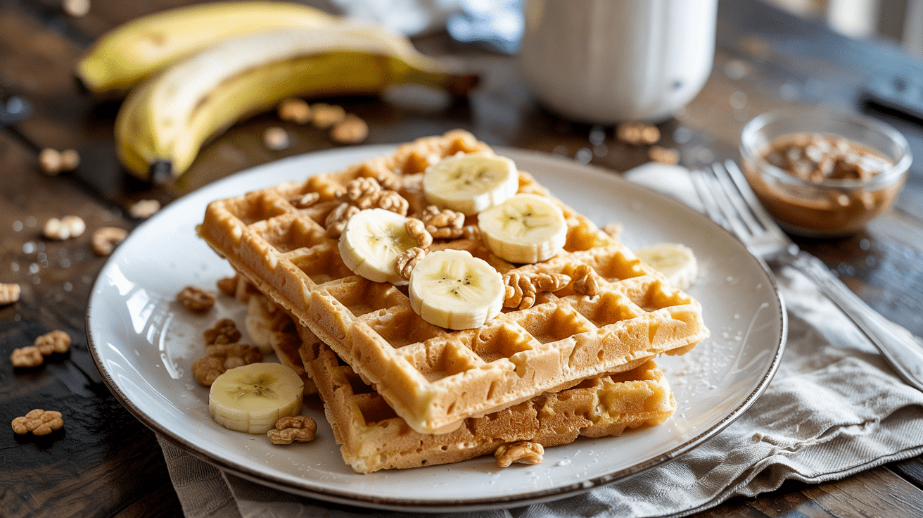 Cereal Crunch Waffles with Hidden Protein – Crispy, Wholesome, and Packed with a Secret Boost