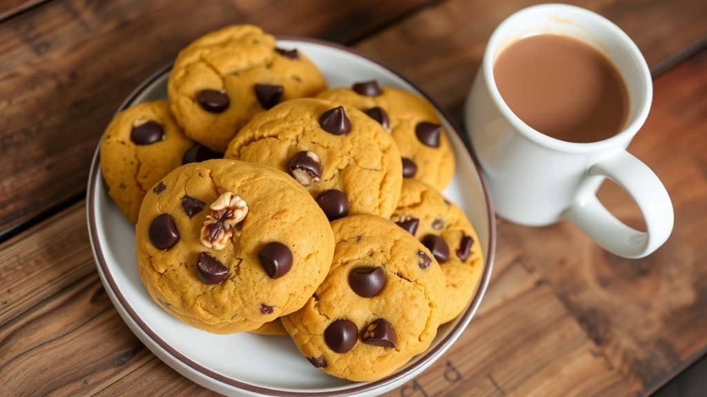 Pumpkin Chocolate Chip Walnut Cookies Recipe