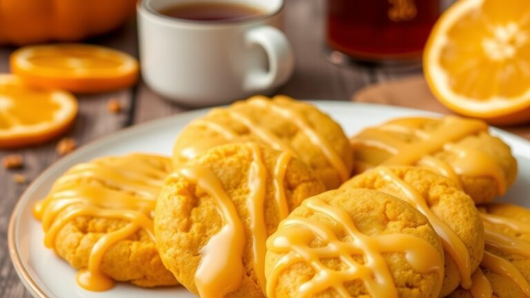 Soft Pumpkin Cookies with Zesty Citrus Glaze