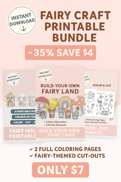 Fairy Craft Printable Bundle – 3 Magical Kits in One!
