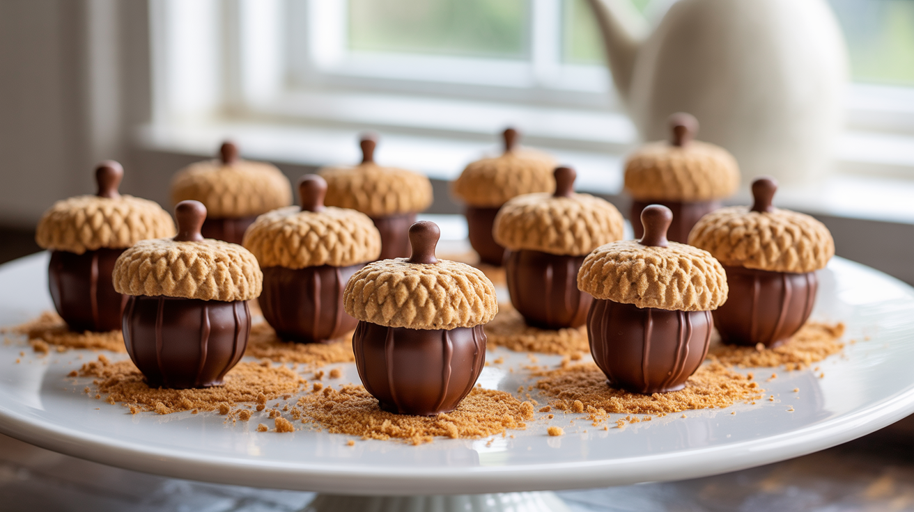 Adorable Acorn Cookie Truffles