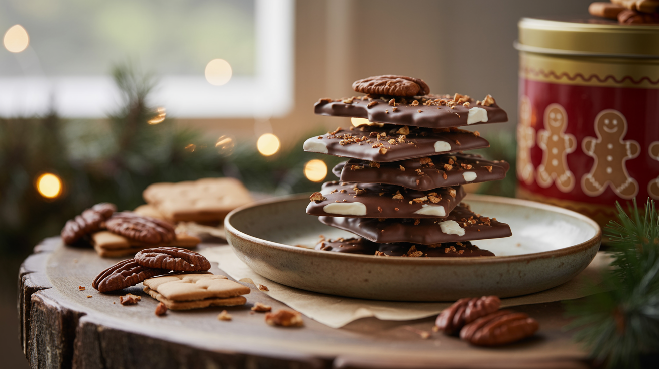 Spiced Gingerbread Chocolate Clusters