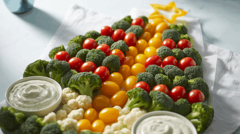 Festive Christmas Tree Veggie Platter