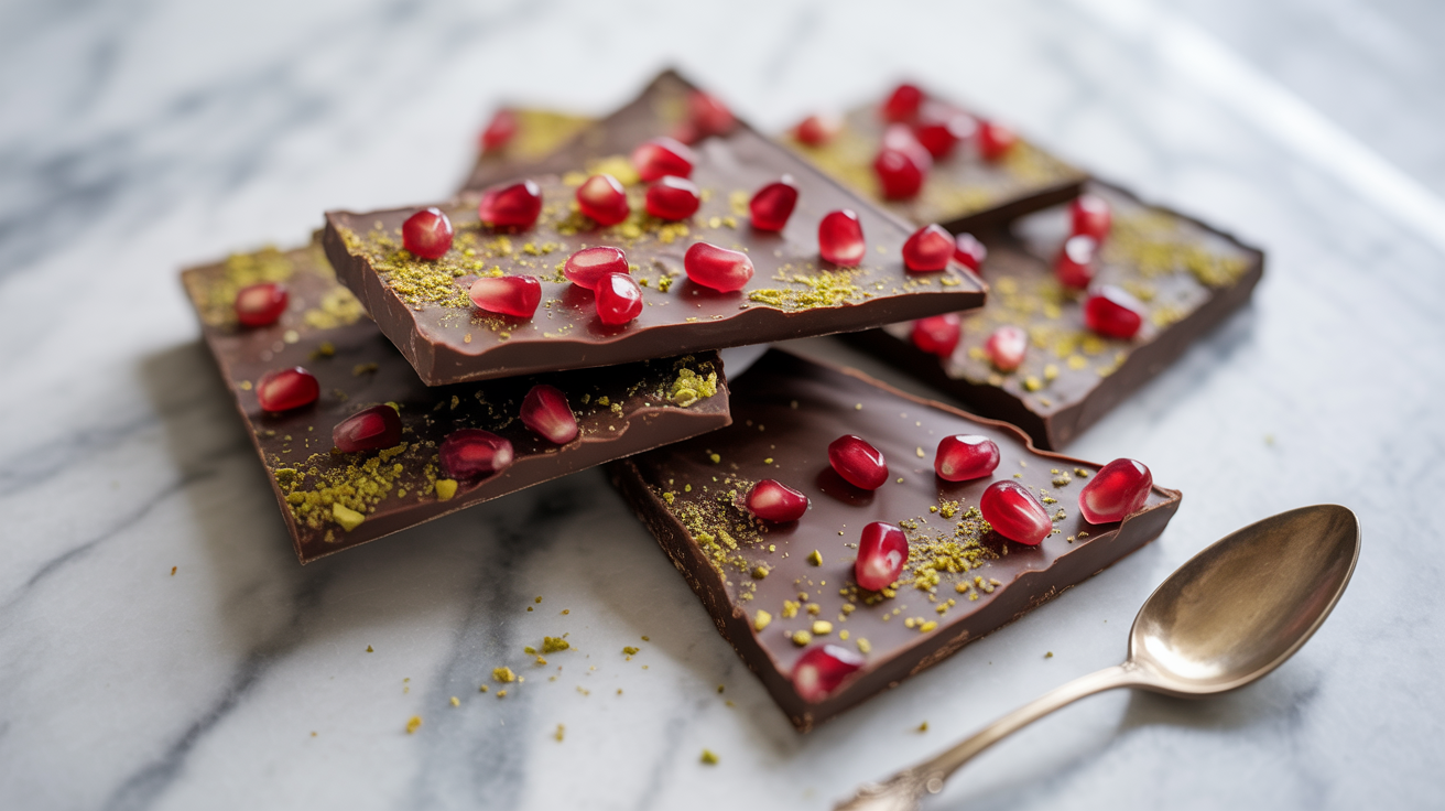 Festive Sparkling Pomegranate Bark