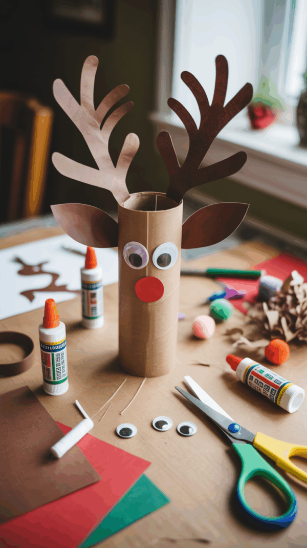 21 Easy Reindeer Crafts for Kids - Cozy Cadence